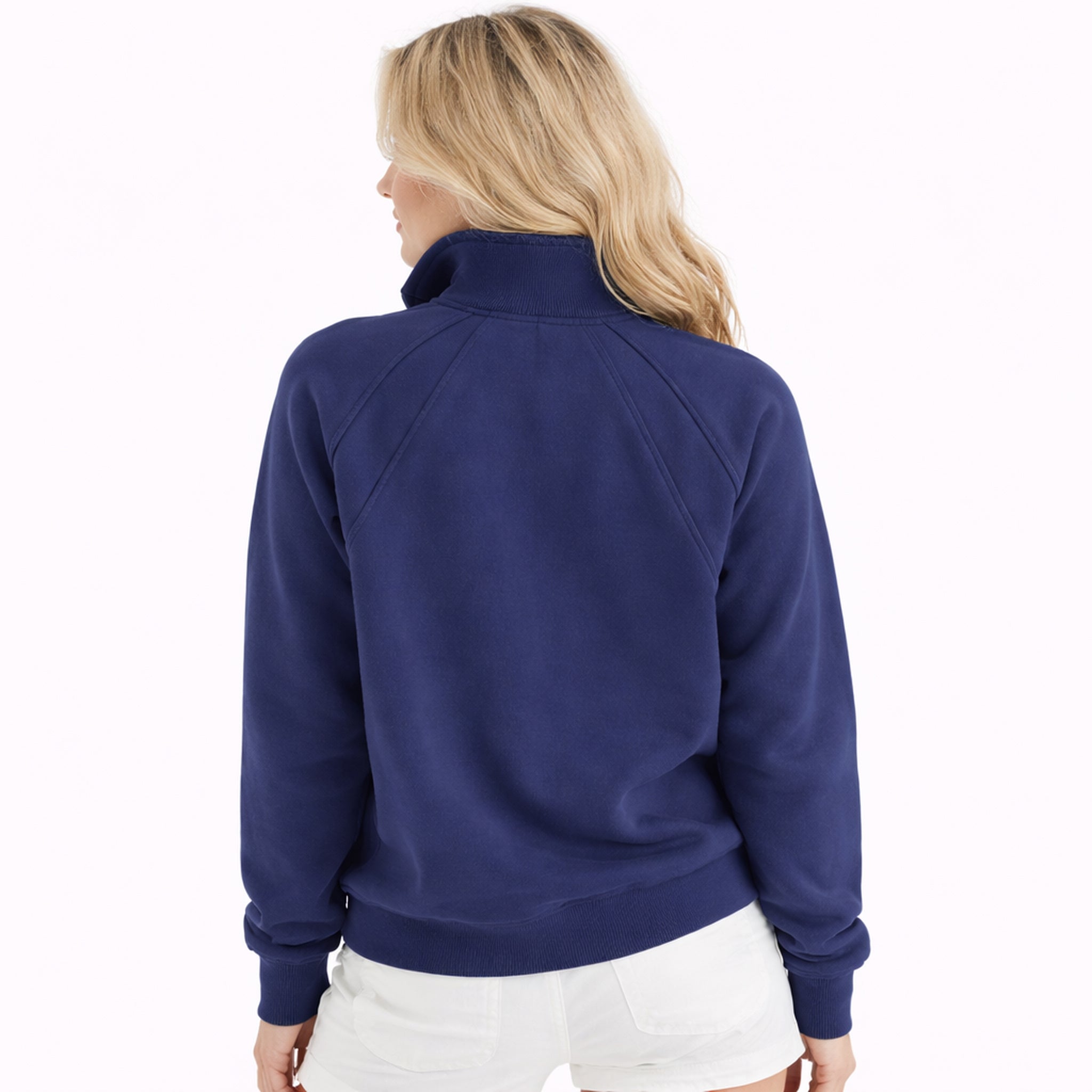 Dames Half-Zip Sweater met Hoge Kraag