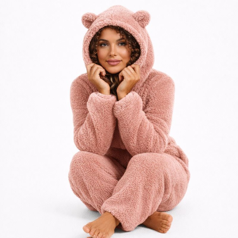 Teddy Dames Huispak met Capuchon